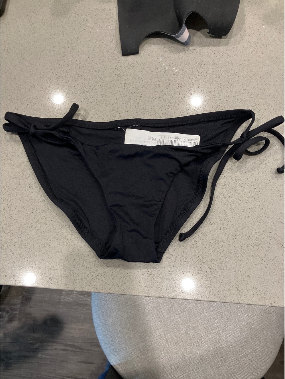 NWOT Black Women's Side Tie Bikini Bottom Swimwear